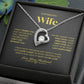 To My Beautiful Wife/ Forever Love Necklace BGDD