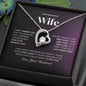 To My Beautiful Wife/ Forever Love Necklace PurDD