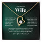 To My Beautiful Wife/ Forever Love Necklace EmrDD