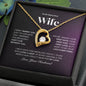 To My Beautiful Wife/ Forever Love Necklace PurDD